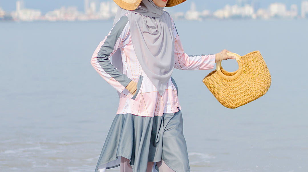 Swimming suit Muslimah yang luar biasa! Multifungsi! Boleh guna untuk bersukan dan jogging!