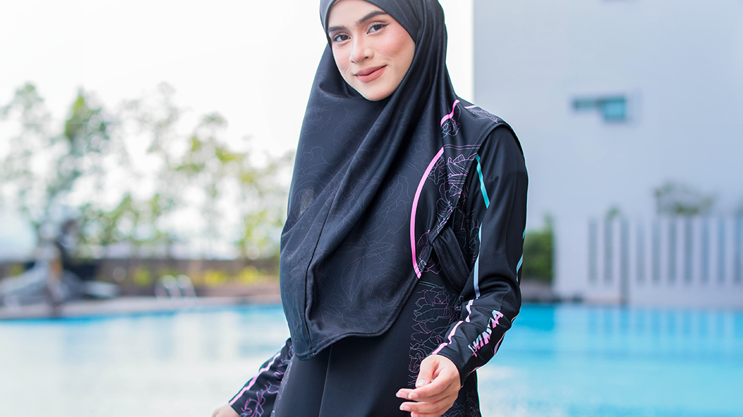 Sport hijab and swimming hijab by Kimyra