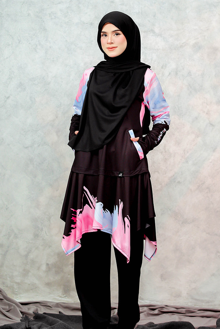 Rainbow-style modest activewear