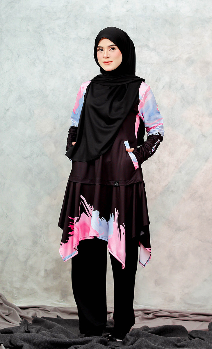 Rainbow-style modest activewear