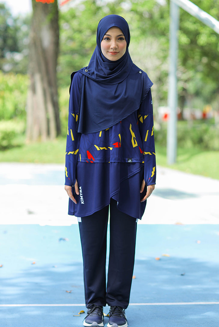 blue muslimah activewear