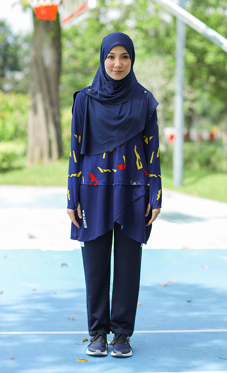 blue muslimah activewear