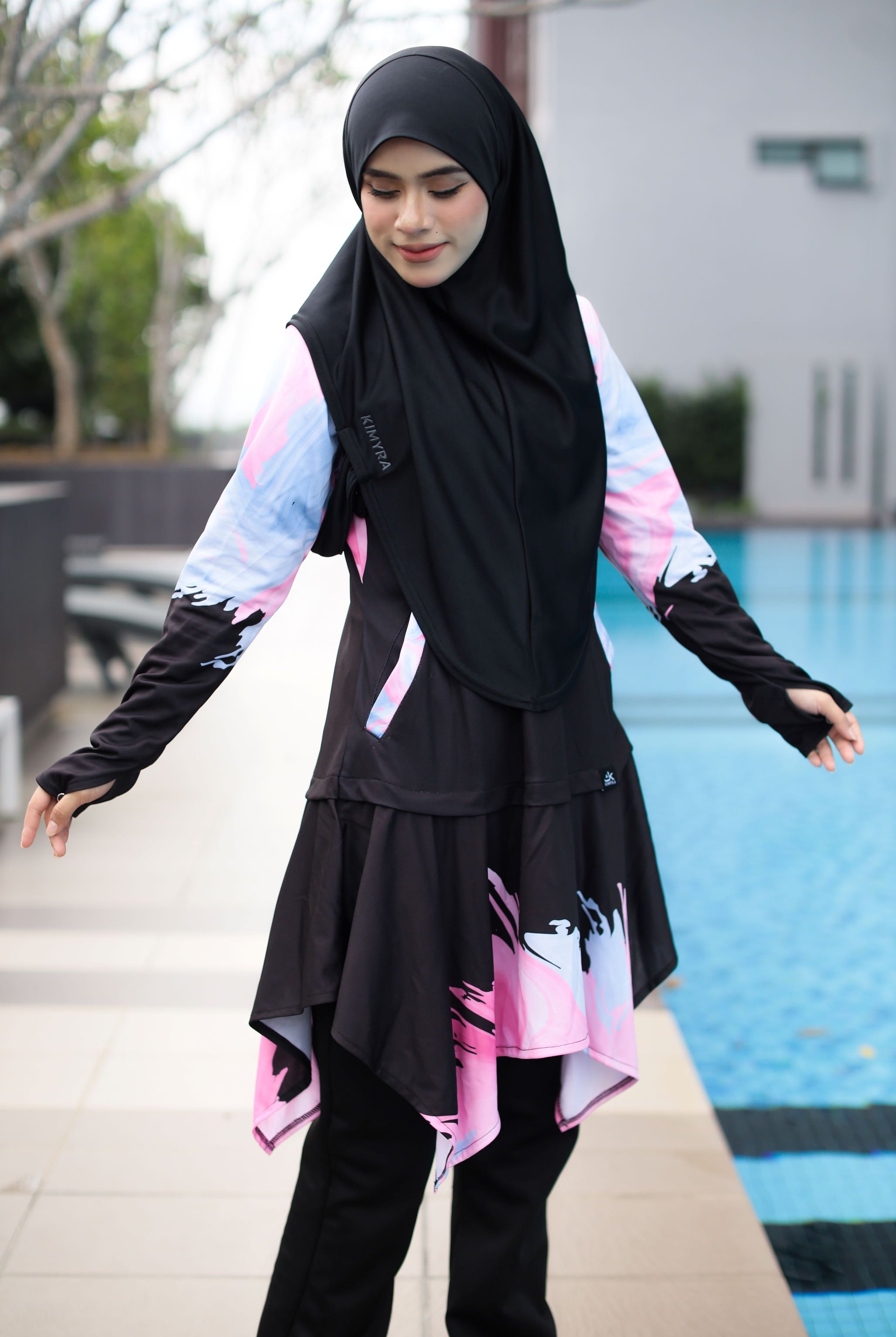 Kimaqua hijab can be use for sport and swim