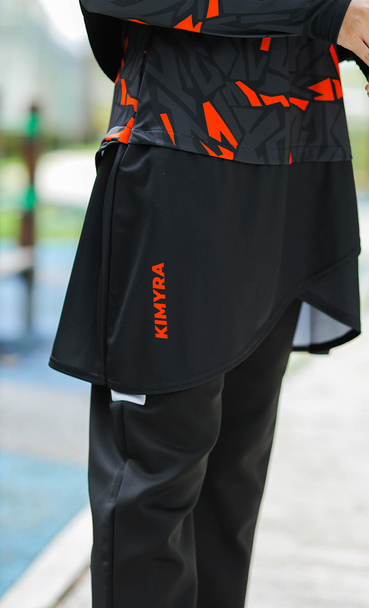 attached skirt with modest activewear