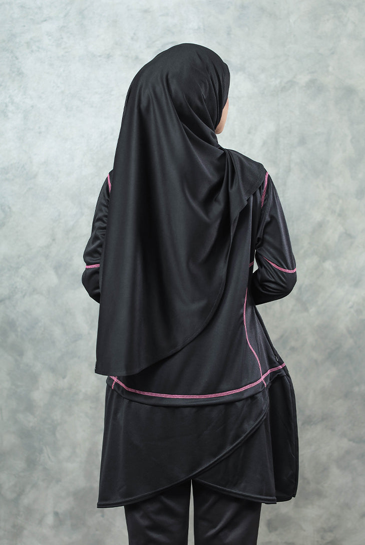 Kimyra sports and swimming hijab black