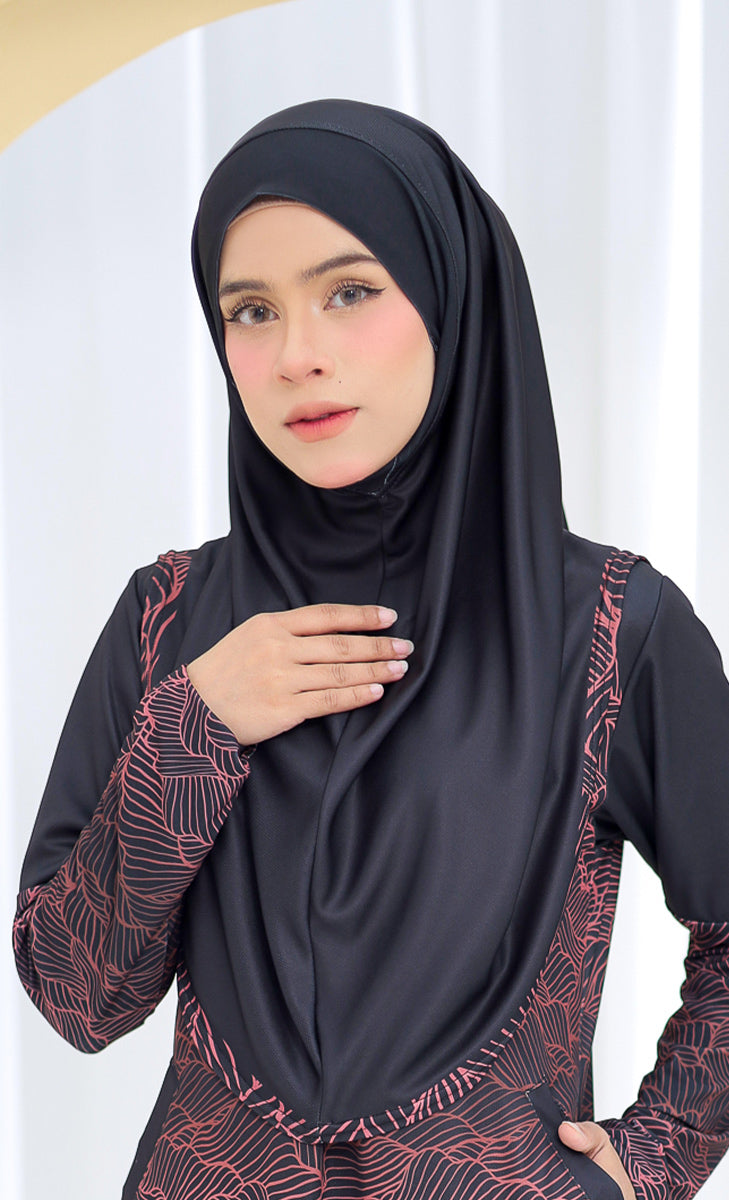 Set sekali baju swimming beserta tudung renang yang cantik
