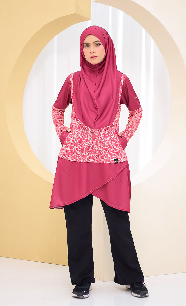 baju renang muslimah maya magenta