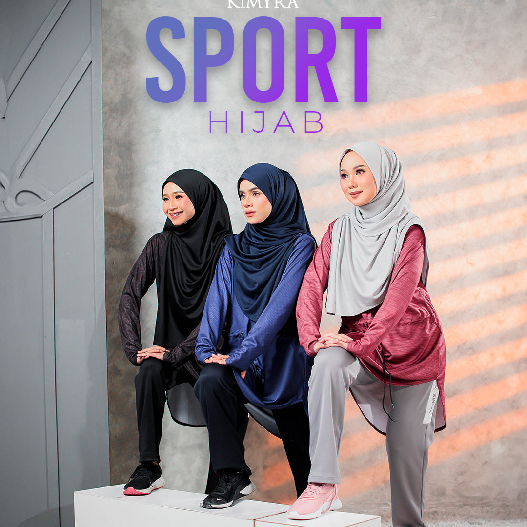 Tudung sukan sport hijab by Kimyra