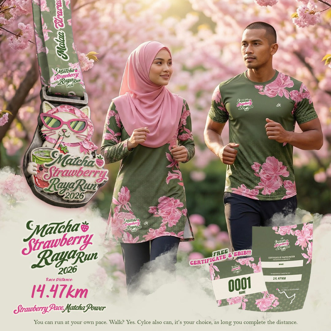 Matcha Strawberry Raya Virtual Run