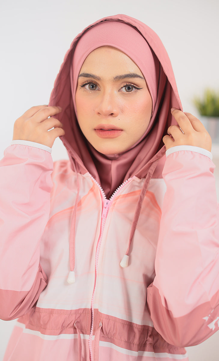 Kimbreaker - Flamingo Pink - Muslimah Modest Windbreaker – KIMYRA